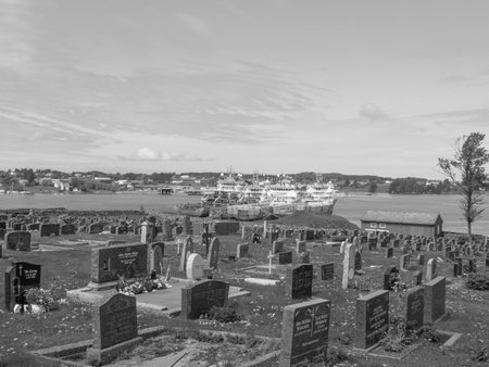the city of Haugesund in Norwayの写真素材
