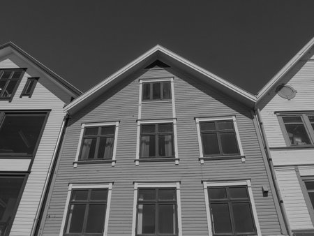 the city of Haugesund in Norwayの写真素材