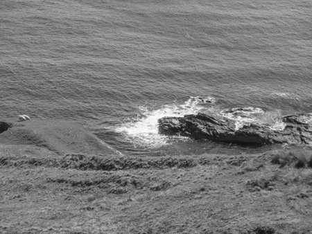 the city of Lerwick and the Shetland Islandsの写真素材