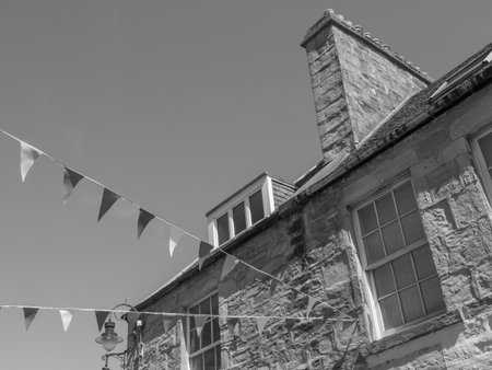 the city of Lerwick and the Shetland Islandsの写真素材