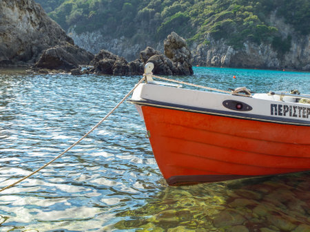 Corfu island in Greeceの写真素材