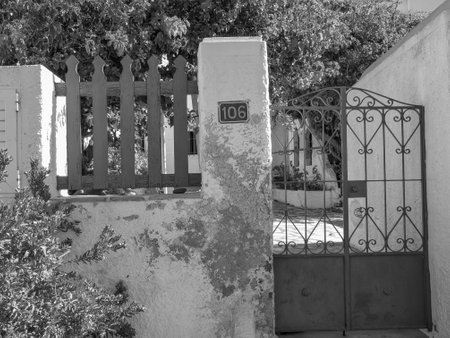 Santorini island in Greeceの写真素材