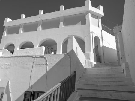 Santorini island in Greeceの写真素材