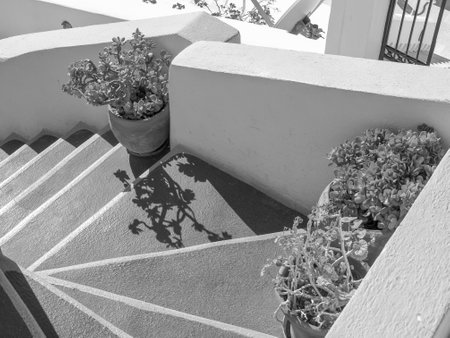 Santorini island in Greeceの写真素材