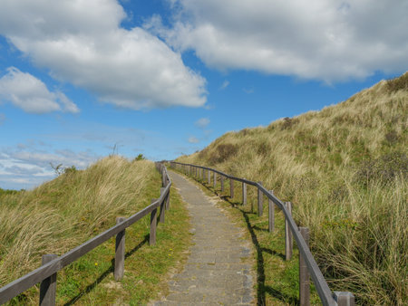the island of Ameland in the Netherlandsの写真素材