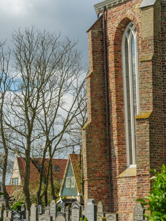the island of Ameland in the Netherlandsの写真素材