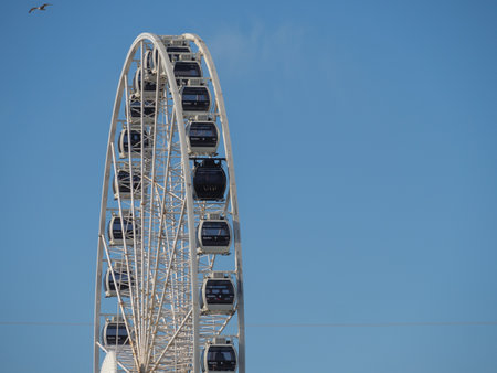 Scheveningen on the North Sea in the Netherlandsの写真素材