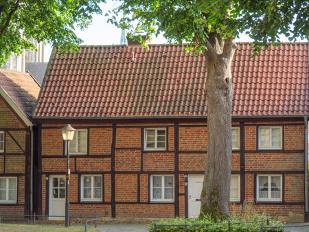 Billerbeck city in westphaliaの写真素材