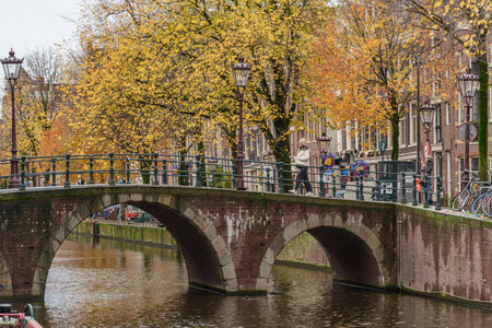 Amsterdam in the Netherlandsの写真素材
