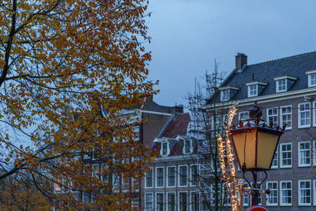 the city of Amsterdam in the Netherlandsの写真素材