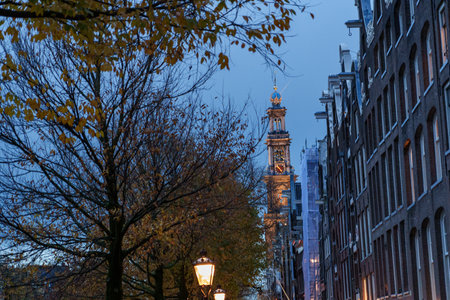 the city of Amsterdam in the Netherlandsの写真素材