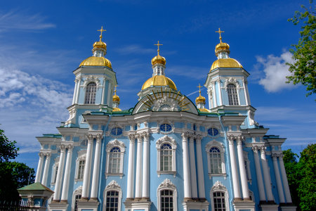 The city of Saint Petersburg in Russiaの写真素材