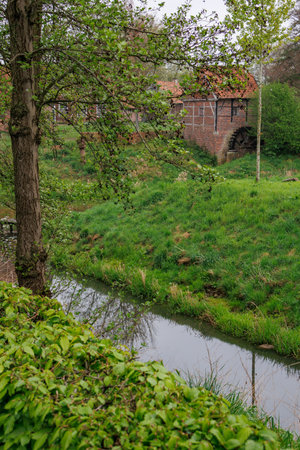 spring time at Vreden in the German Muensterlandの写真素材