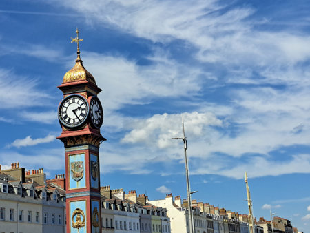 the isle of portland in englandの写真素材