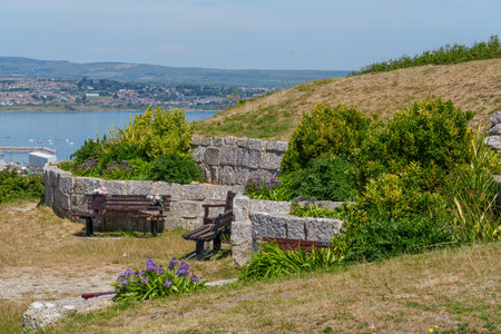 the isle of portland in englandの写真素材