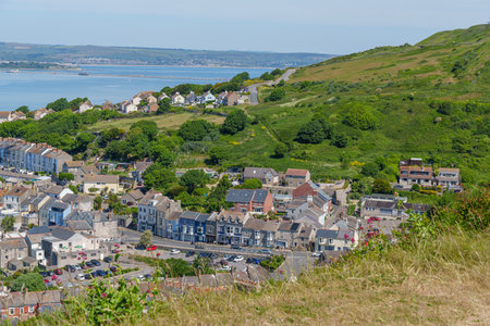 the isle of portland in englandの写真素材