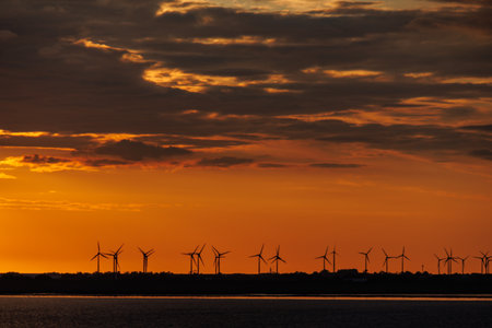 Hamburg and the Elbe river in Germanyの写真素材