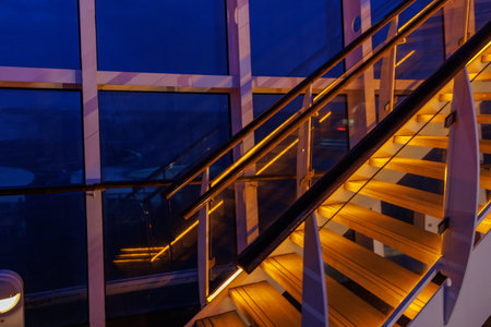 Hamburg and the Elbe river in Germanyの写真素材