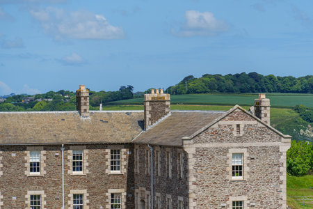 Cornwall and the city of Falmouthの写真素材