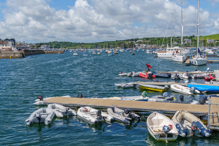 Cornwall and the city of Falmouthの写真素材