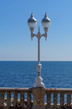 the city of Gijon in Spainの写真素材