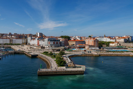 the city of Gijon in Spain