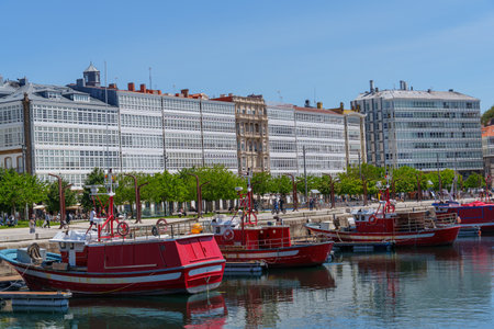 A CoruÃ±a in Spainの写真素材