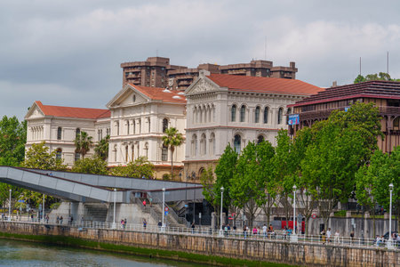 Blibao city in the basque landの写真素材