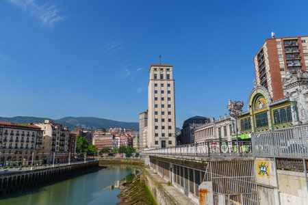 Blibao city in the basque landの写真素材