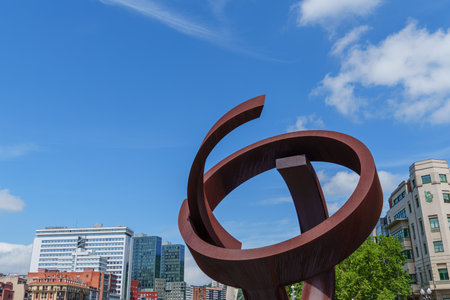 Blibao city in the basque landの写真素材