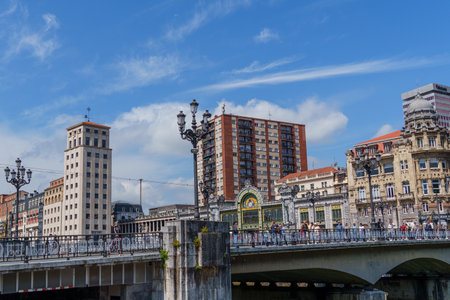 Blibao city in the basque landの写真素材