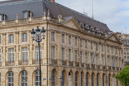 the city of Bordeaux in Franceの写真素材