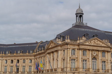 the city of Bordeaux in Franceの写真素材