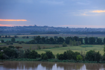 Bordeaux city at the Garonne river in Franceの写真素材