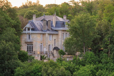 Bordeaux city at the Garonne river in Franceの写真素材