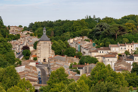 Bordeaux city at the Garonne river in Franceの写真素材