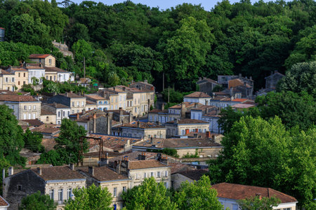 Bordeaux city at the Garonne river in Franceの写真素材