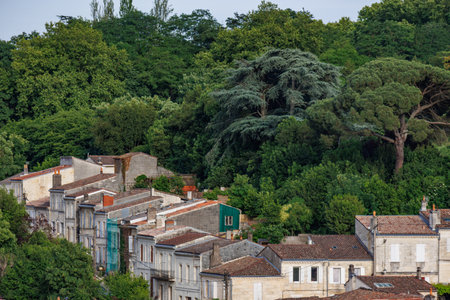 Bordeaux city at the Garonne river in Franceの写真素材