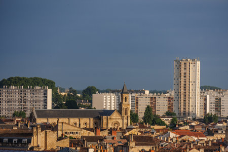 Bordeaux city at the Garonne river in Franceの写真素材