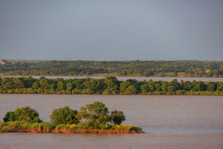 Bordeaux city at the Garonne river in Franceの写真素材