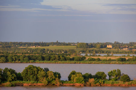 Bordeaux city at the Garonne river in Franceの写真素材