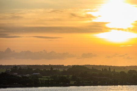 Bordeaux city at the Garonne river in Franceの写真素材