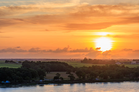 Bordeaux city at the Garonne river in France