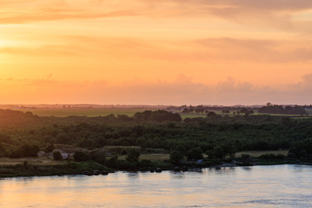 Bordeaux city at the Garonne river in Franceの写真素材