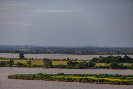 Bordeaux city at the Garonne river in Franceの写真素材