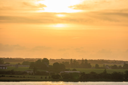 Bordeaux city at the Garonne river in Franceの写真素材