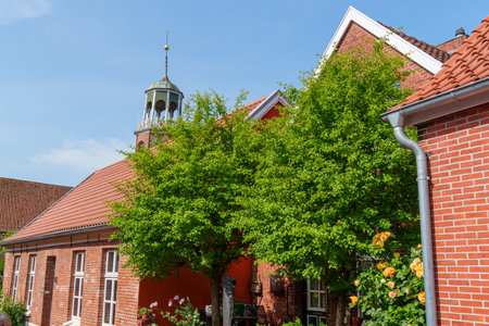 summer time near Ditzum in east Frisiaの写真素材