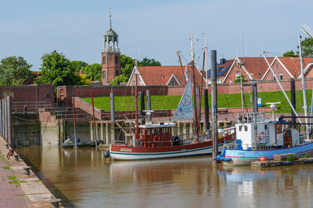 summer time near Ditzum in east Frisiaの写真素材