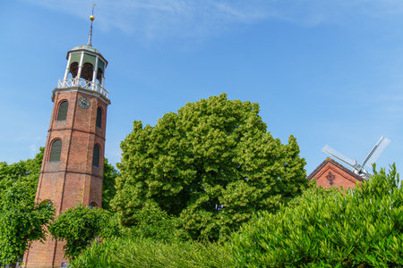 summer time near Ditzum in east Frisiaの写真素材