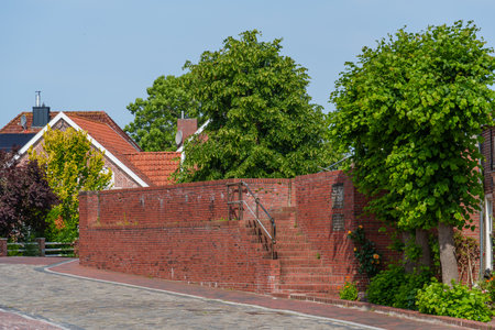 summer time near Ditzum in east Frisiaの写真素材